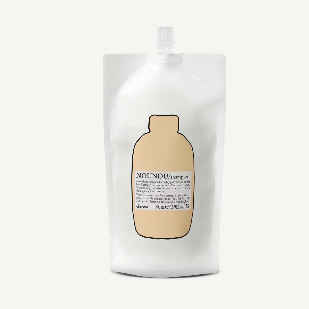 DAVINES NOUNOU Shampoo: Nutrimento Profondo per Capelli Rovinati