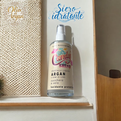 Candy Shine Olio Capillare Lussuoso | Olio di Argan & Semi di Lino | Morbidezza e Luminosità